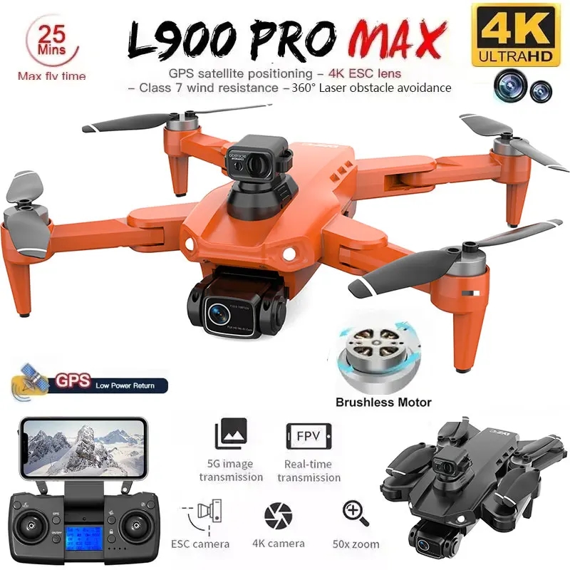 L900 Pro MAX Drone GPS, mainan - Drone Camera 4K ulasan dan harga