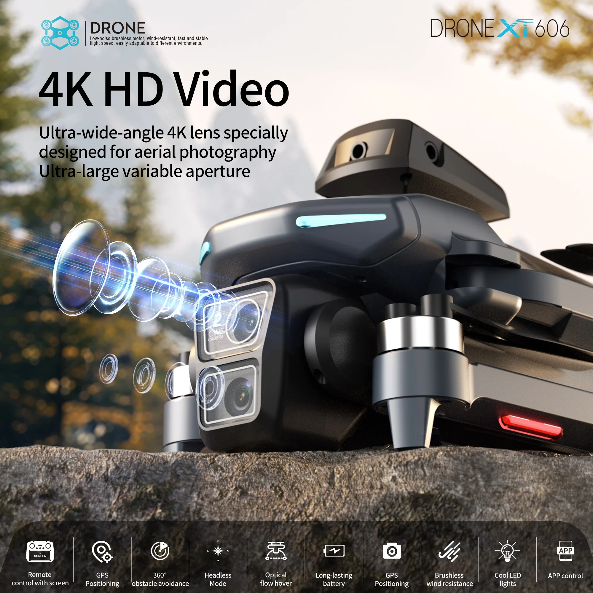 Drone Profesional XT606 Origin - Drone Camera Night Vision ulasan dan harga