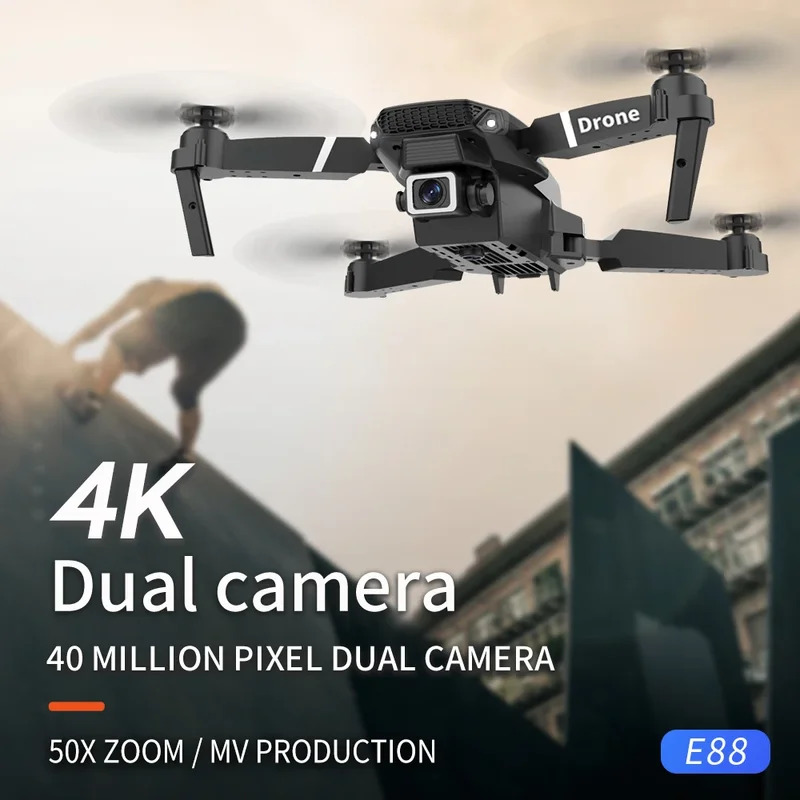 E88 Pro Drone Lipat Cerdas Men - Drone Camera Wide Angle ulasan dan harga