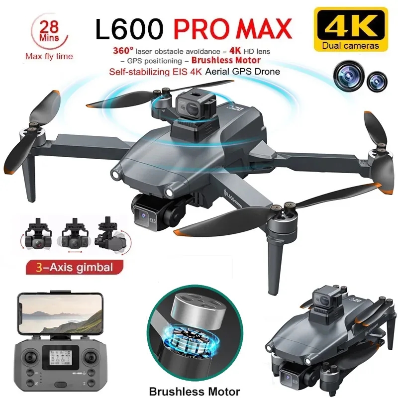 L600 PRO MAX Drone GPS profesi - Drone Camera Wide Angle ulasan dan harga