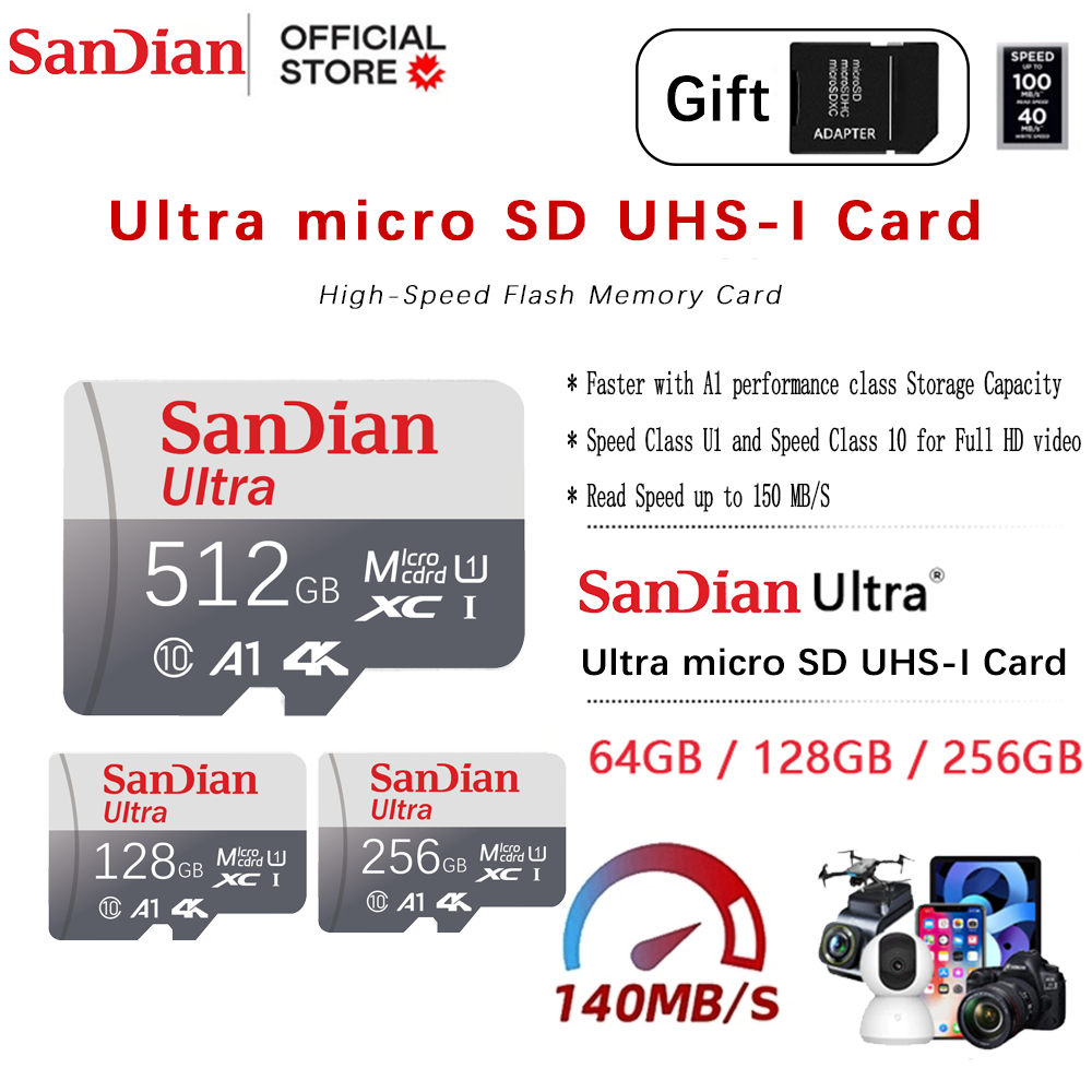 Kartu Memori Micro TF SD 128GB - Drone Camera Waterproof ulasan dan harga