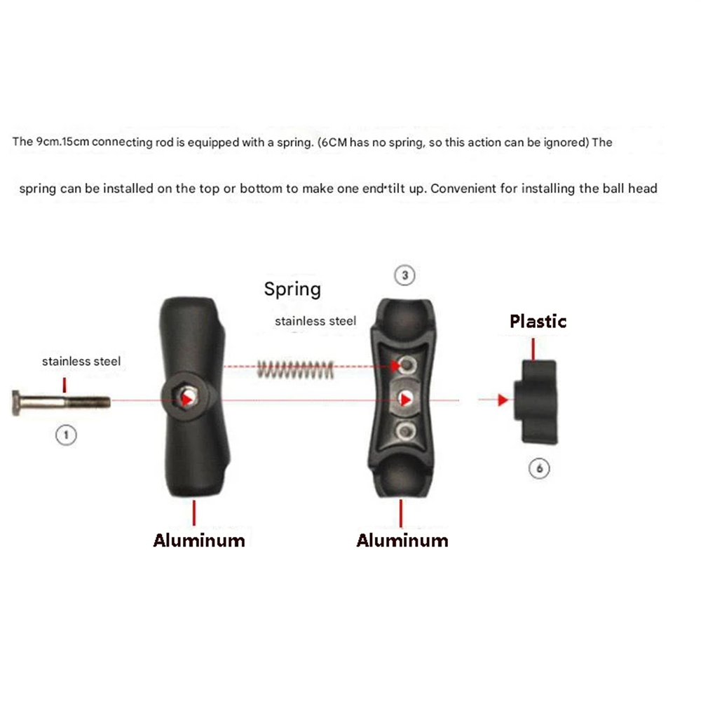 Lengan Soket Ganda dari Paduan - Drone Camera Action ulasan dan harga